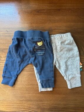 Carter's Navy & Light Gray Baby Jogger Pants Set